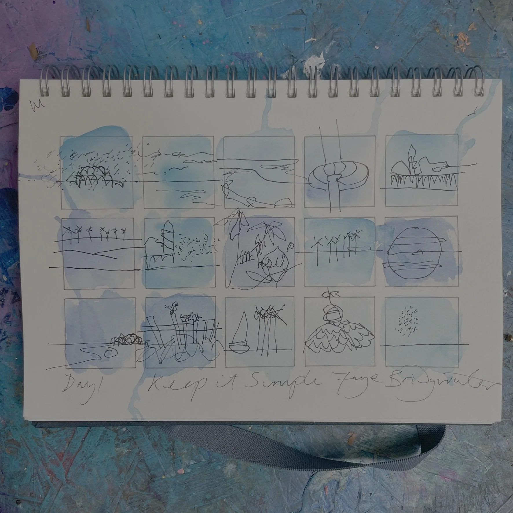 Sketch Squares artist tool supporting a playful and exploratory creative journey