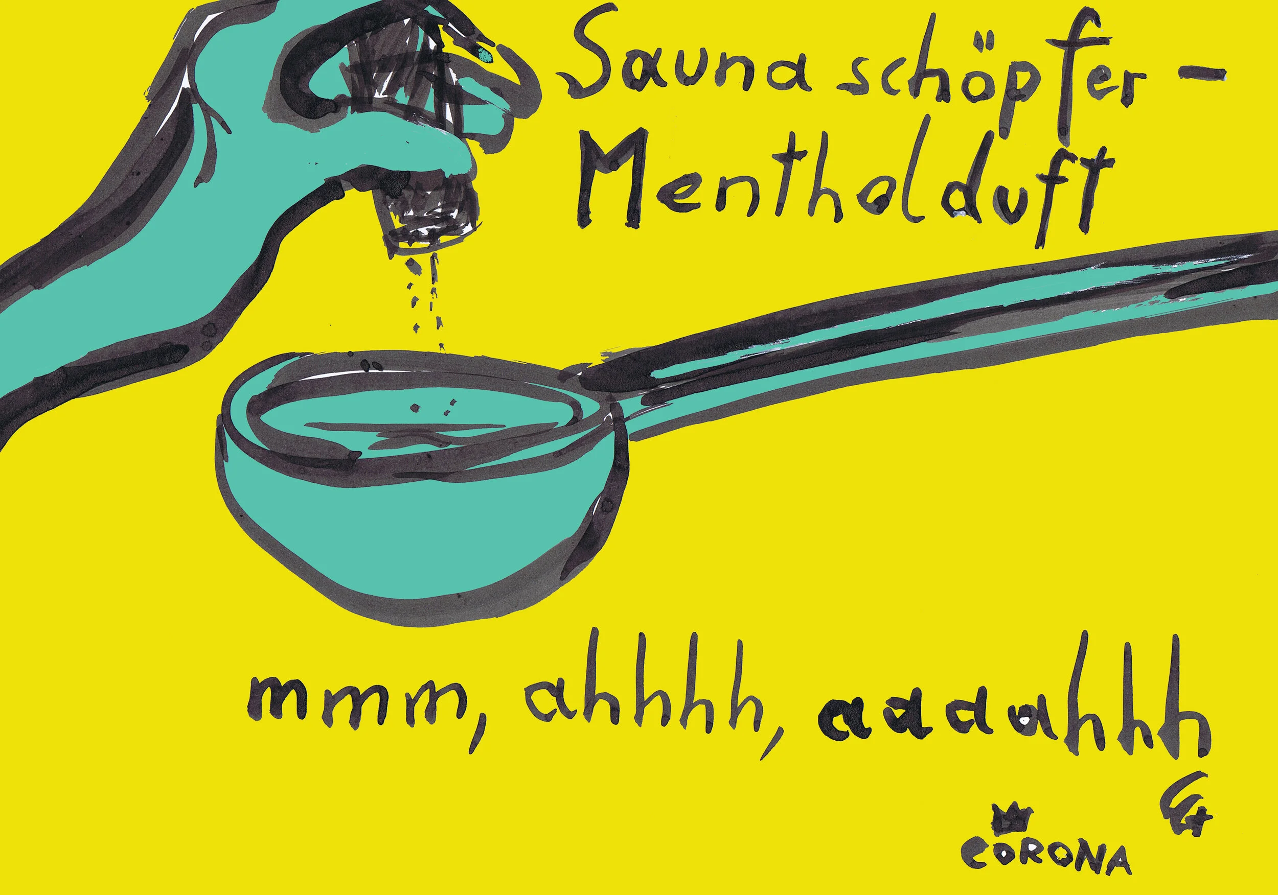 Brigittenauer Sauna, Menthol ahhhhh ©Corona Gsteu