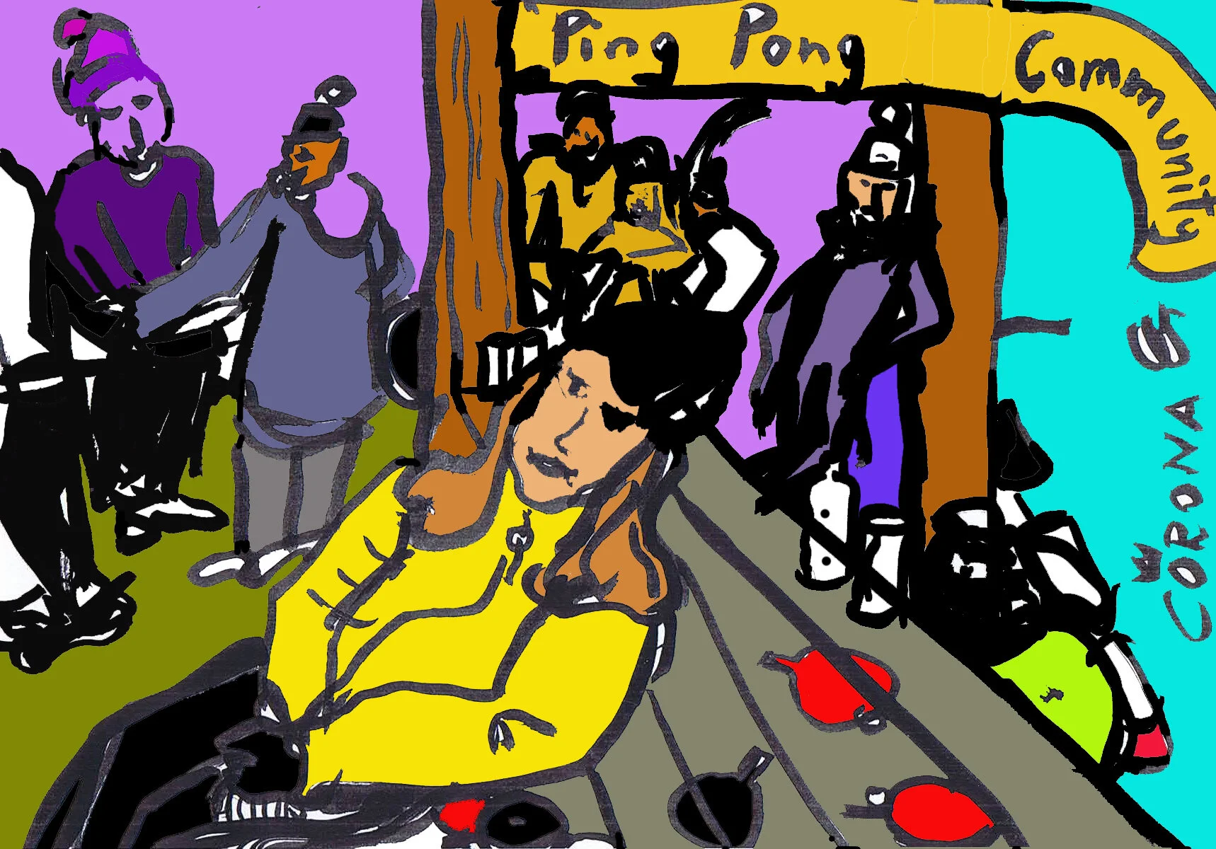 Ping pong community coloured 2©Corona Gsteu