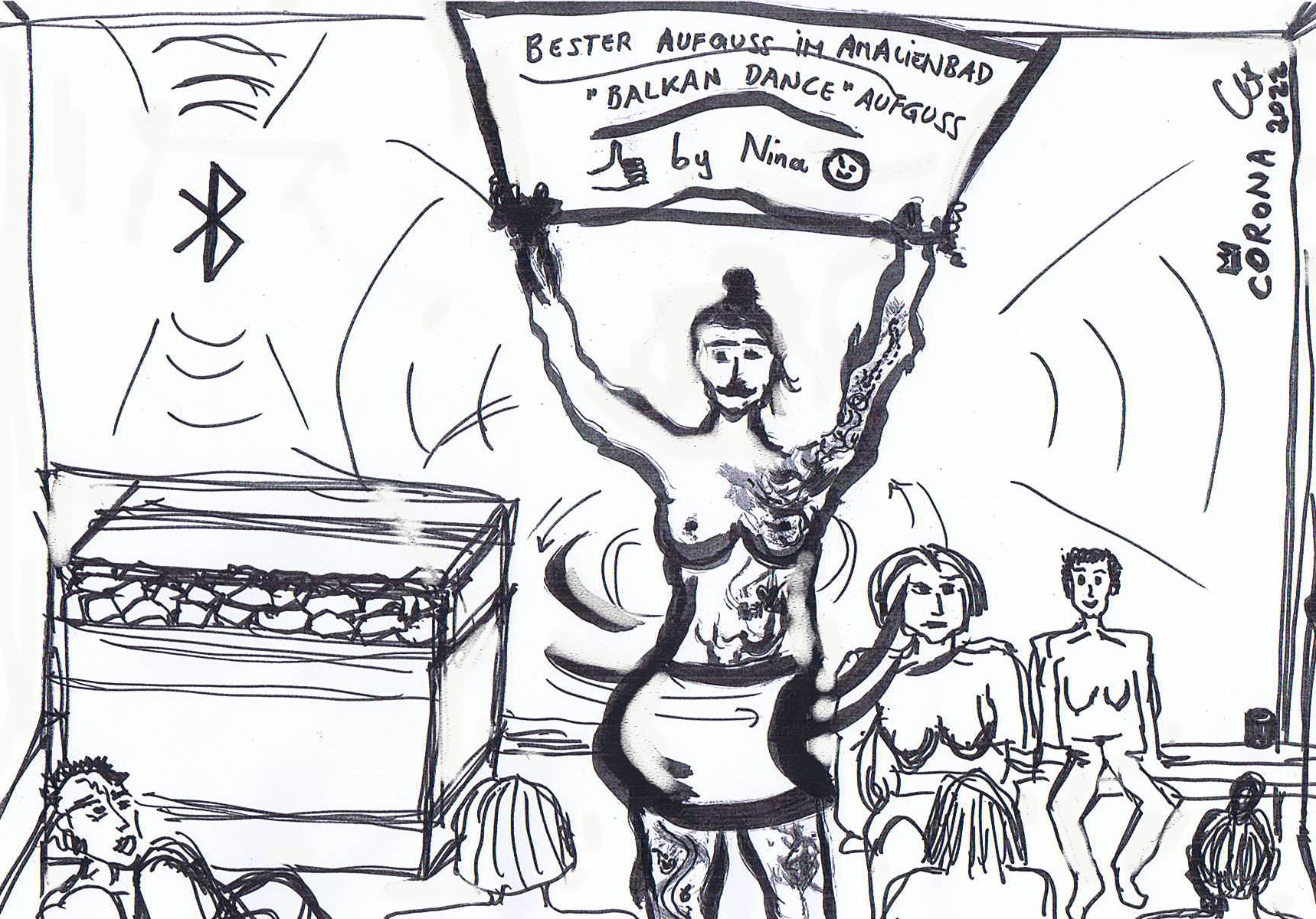 Bester Aufguss ever_Ninas Balkan dance Aufguss ©Corona Gsteu