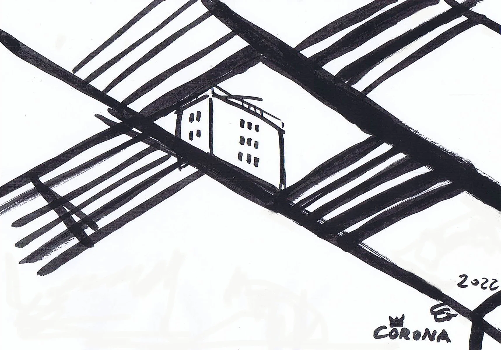 Blick vom Saunahof zum Amalienbadturm ©Corona Gsteu