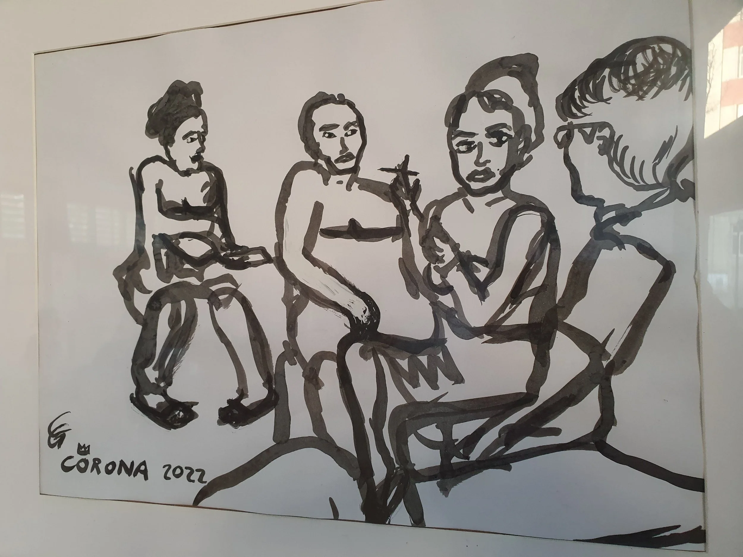 Sonja und ihr Freund*innen und family im Amalienbad ©Corona Gsteu