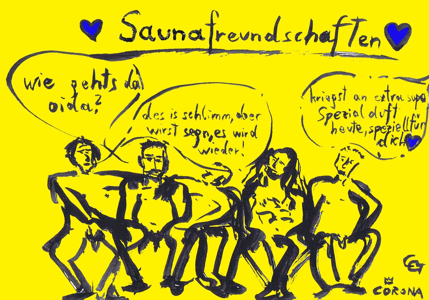 Saunafreundschaft 1©Corona Gsteu