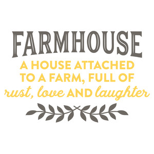 #25 Farmhouse Rust Love and Laughter 12x12 or 12x18