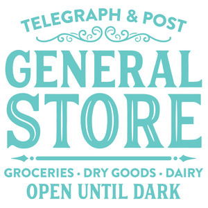 #36 General Store Telegraph 12x12 or 12x18