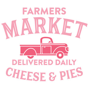 #40 Farmers Market Cheese & Pies 12x12 or 12x18