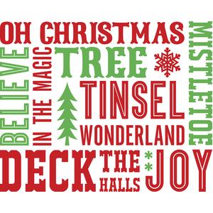 #CH7 Christmas Word Art