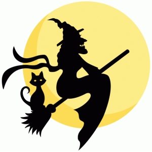 #H6 Witch & Cat with Moon