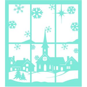 #CH55 Winter Window Scene 