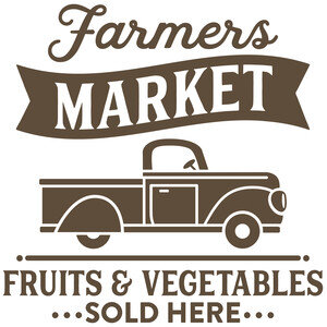 #121 Farmers Market Truck Fruits &amp; Vegetables Sold Here