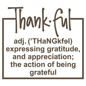 NEW #41 Thankful Adjective