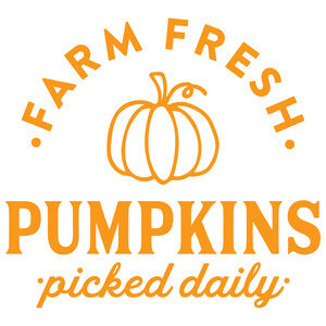 NEW #49 Farm Fresh Pumpkins Picked Daily