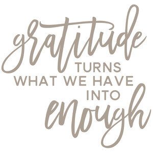 NEW #8 Gratitude Turns What We Have Into Enough