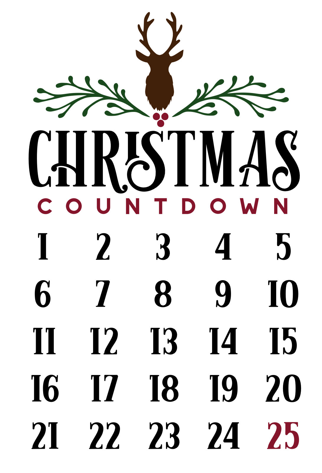 NEW #92 Christmas Countdown