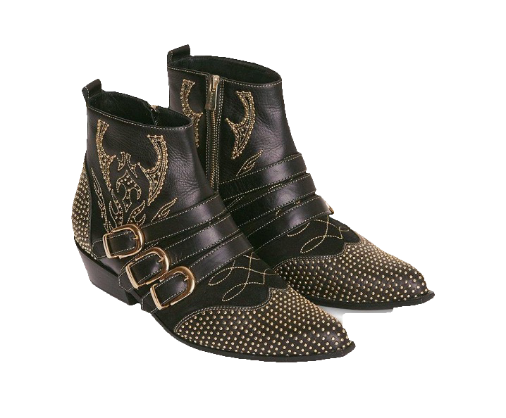 Anine Bing Penny boots , $699 The buckles! The embroidery! The gold hardware! I’ve been dreaming about these boots for months. I’d pair them skinny jeans and an oversized blazer for ultimate rock chick vibes.