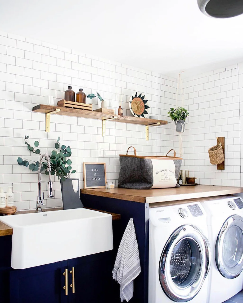 laundry room organize makeover professional organizer declutter