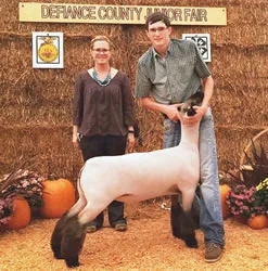 Reserve Grand Champion Northwest Ohio Premier Lamb Show Shown by Garrett Krasula Raised by Tuck Sired by Smoke Show