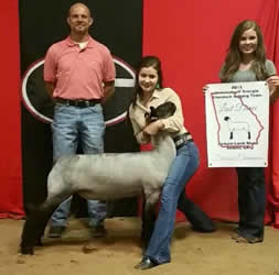 Grand Champion Market Lamb University of Georgia Jackpot Shown by Ansley Ruff Raised by VIP Sired by Grizz