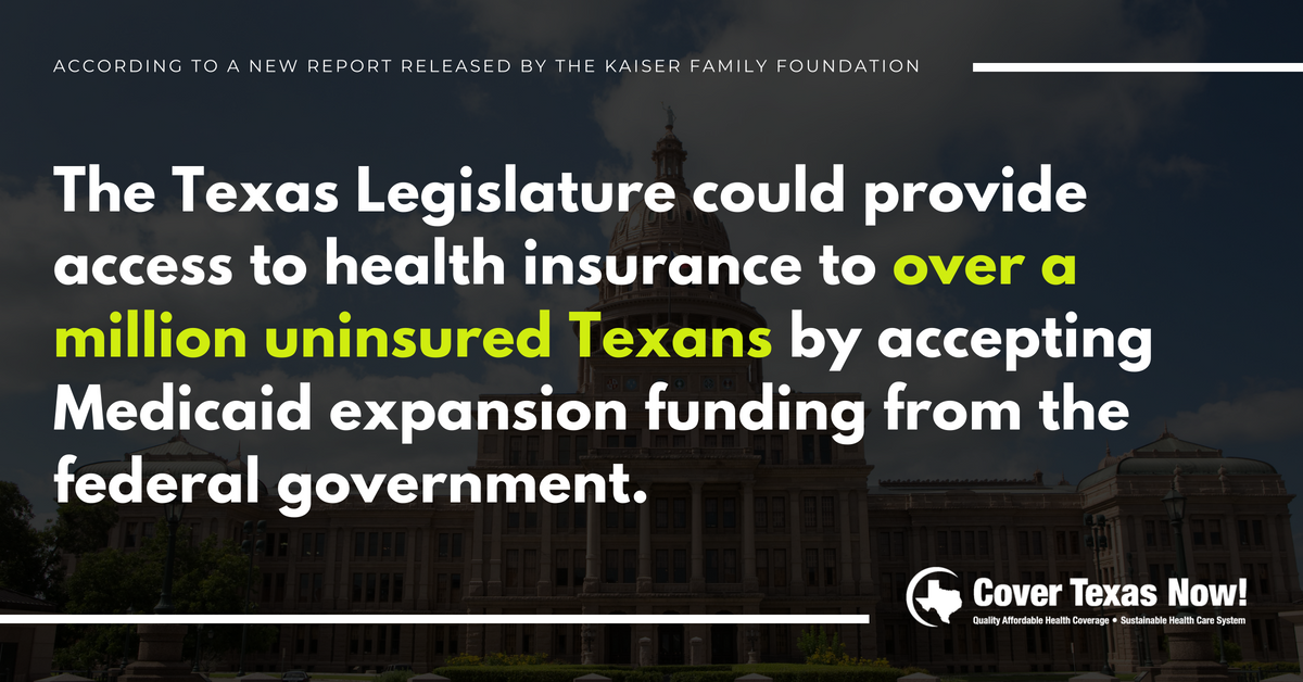 New Report: Legislature’s Medicaid Decision Blocks Insurance for One Million Texans