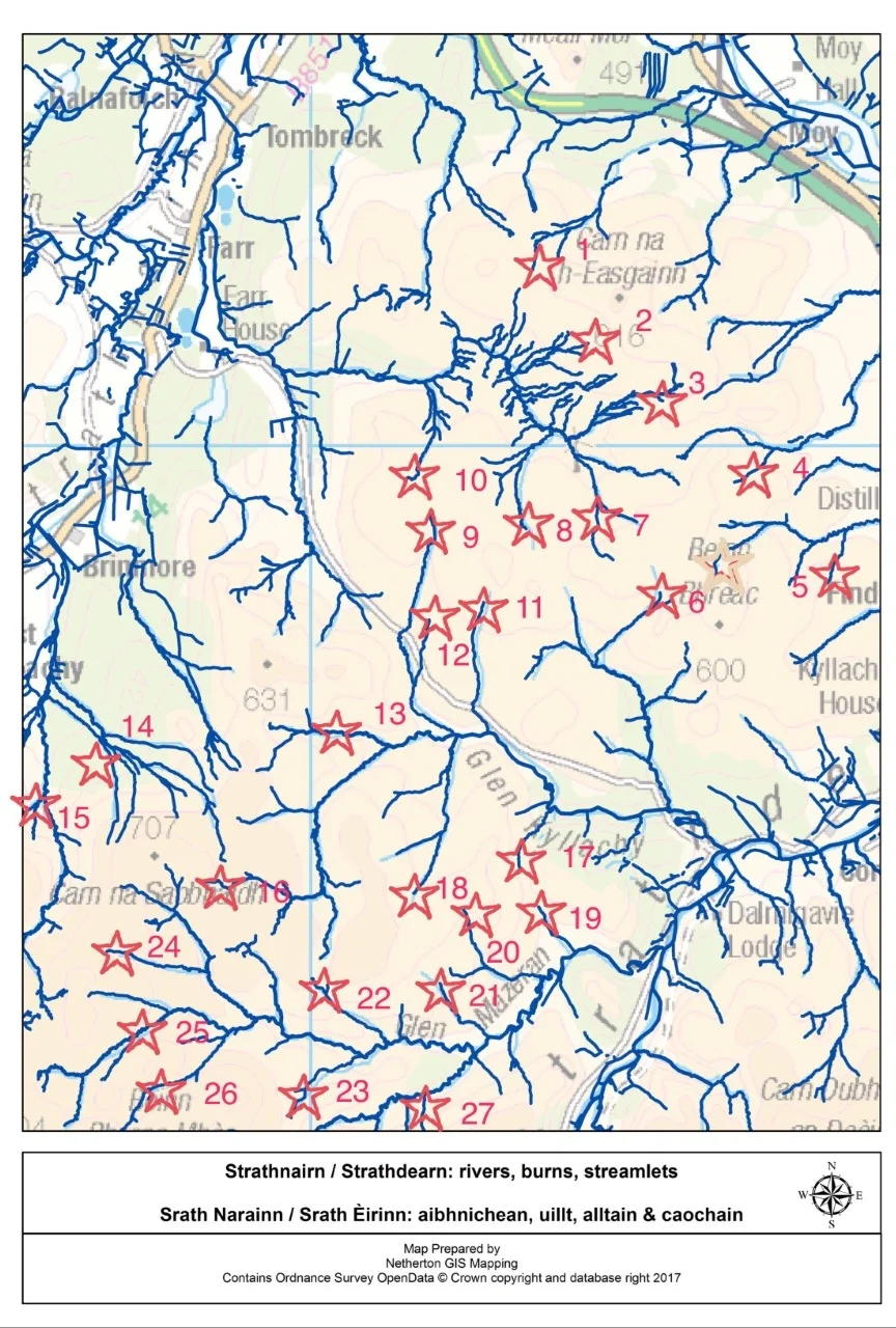 Thanks to Jillian MacLennan for helping produce this map highlighting watercourses.