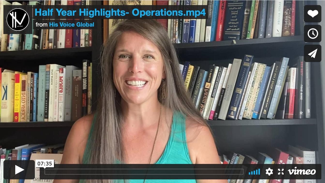 His Voice Newsletter 7/20