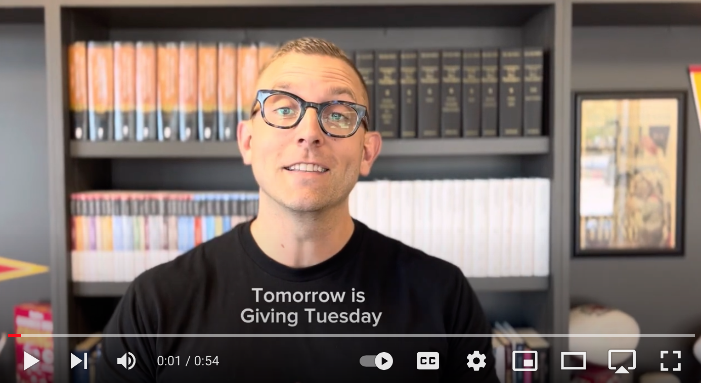 TOMORROW is GivingTuesday!
