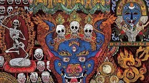 Tibetan wrathful deity artwork