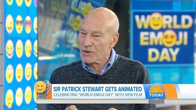 😍 @sirpatstew celebrating #WorldEmojiDay in 2017 😎