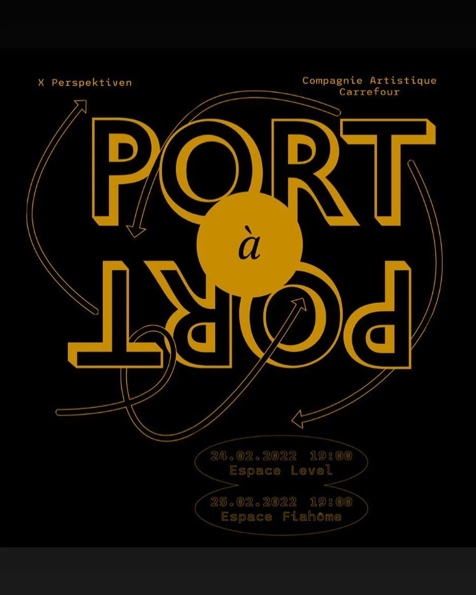 PORT &agrave; PORT!
Jeudi &agrave; l&lsquo;espace Level!
Vendredi &agrave; l&lsquo;espace Fiah&ocirc;me!

#port #spectacle #premiere #lom&eacute; #hamburg #theatre #performance #lookingforward