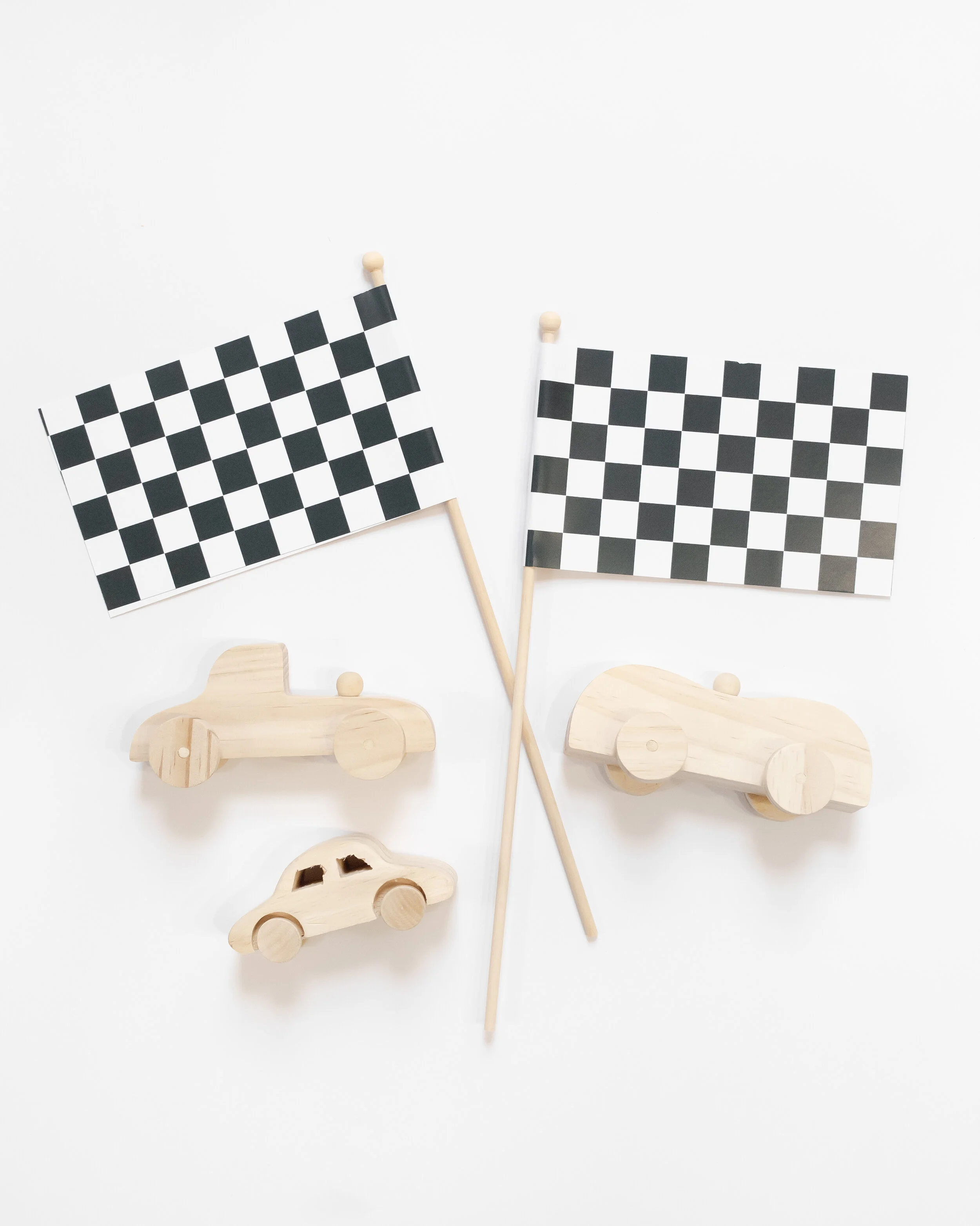 checkered paper race flags [DIGITAL DOWNLOAD]