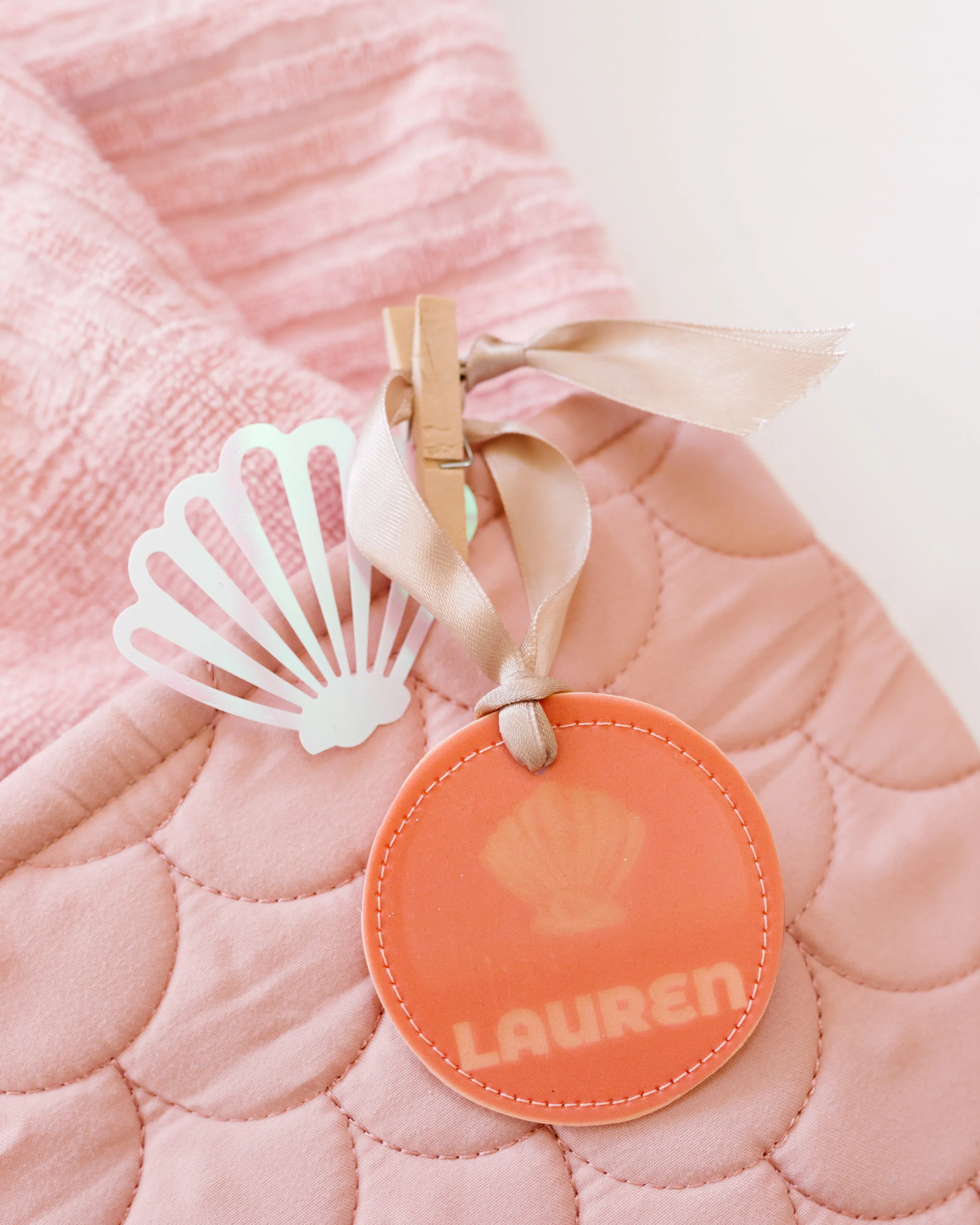 custom seashell watercolour tags [DIGITAL FILE]