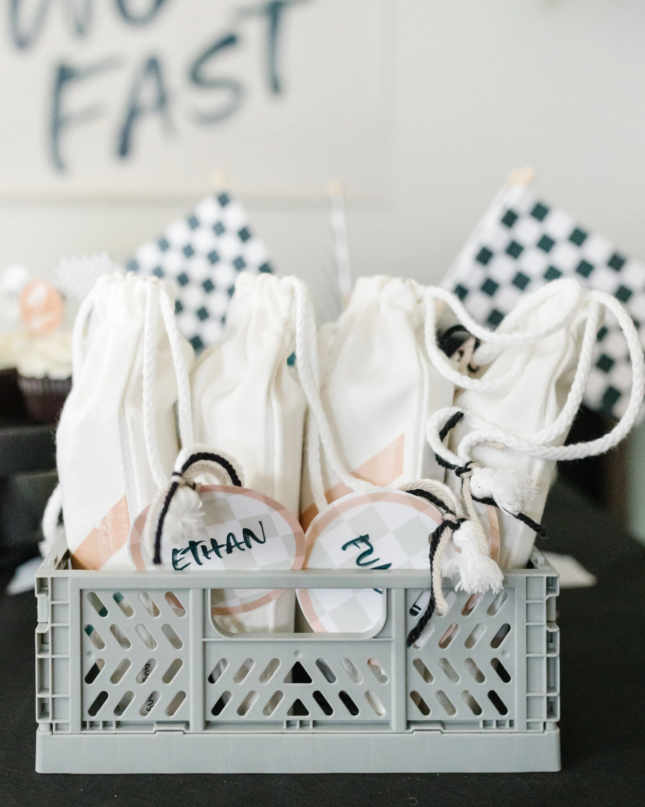 custom race car party tags [DIGITAL FILE]