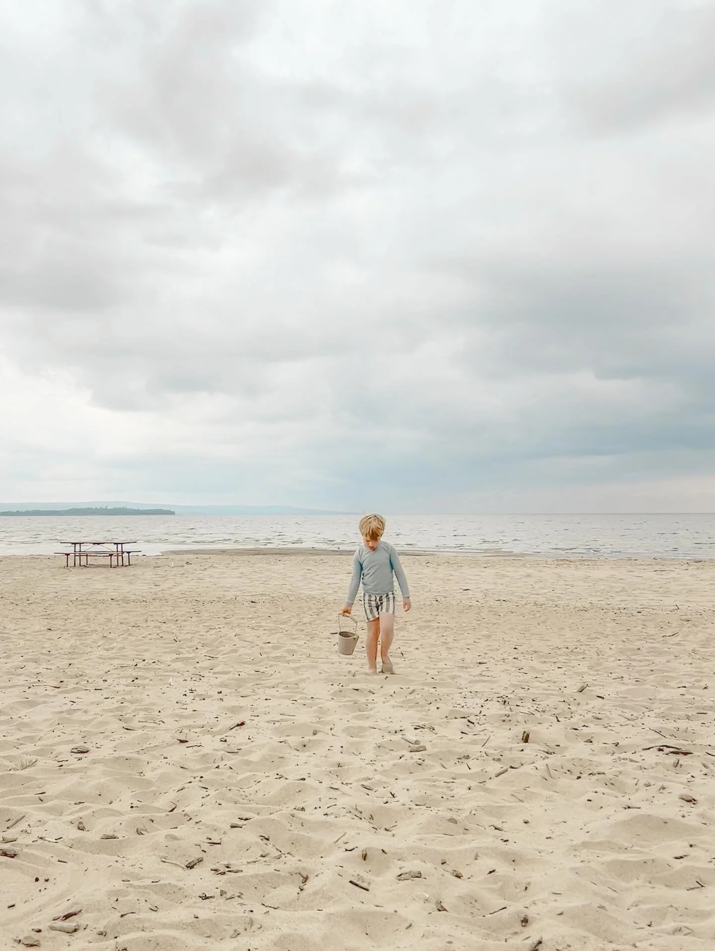 same boy, same bucket, new beach. I love our summertime adventures together.
