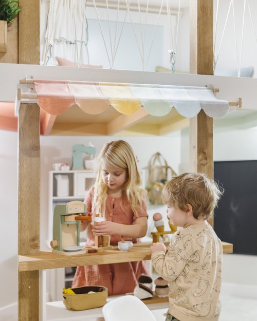 diy indoor treehouse playroom design with Coco Village — emelbe design