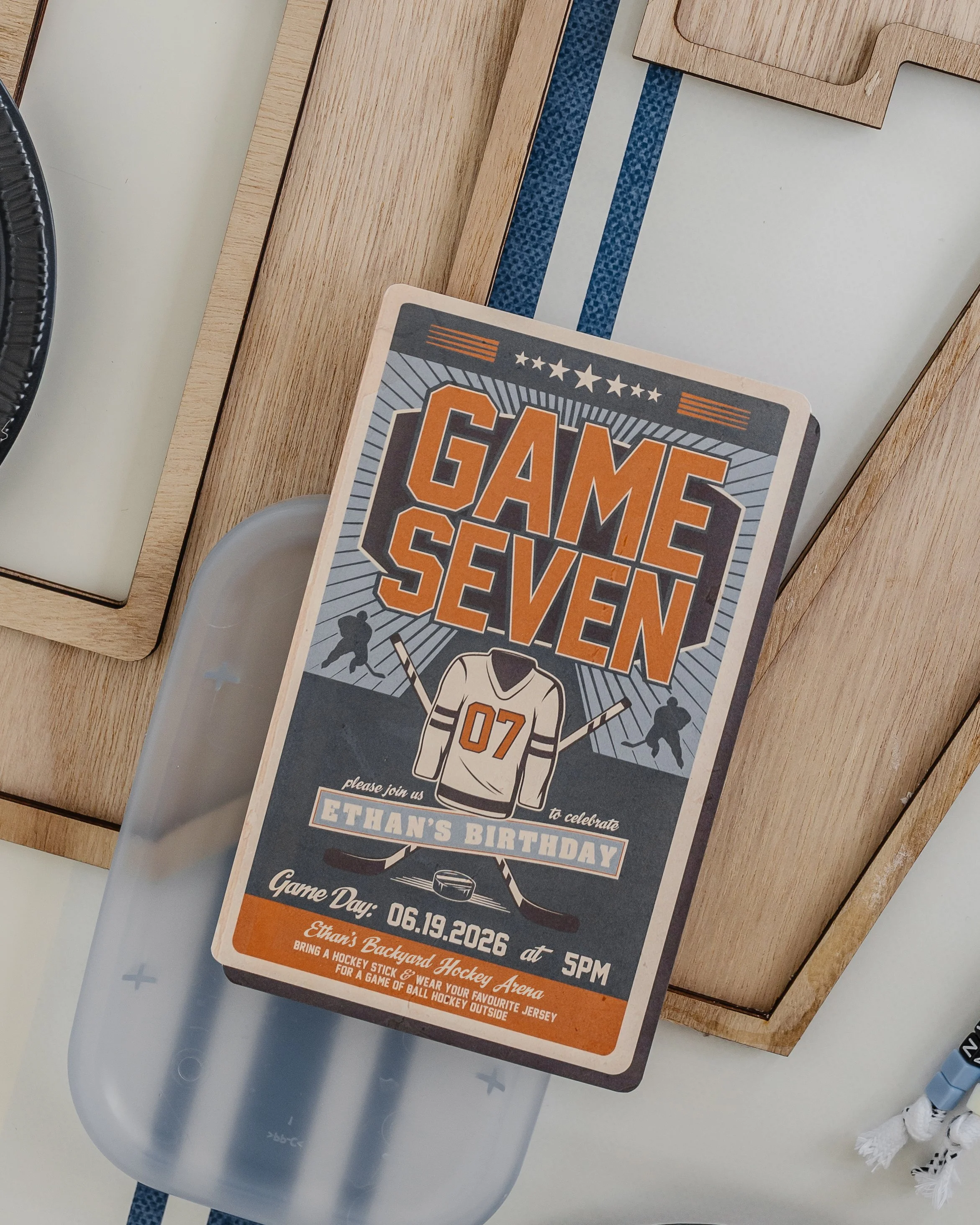 custom "Game Seven" Hockey invitation [PRINTABLE FILE]
