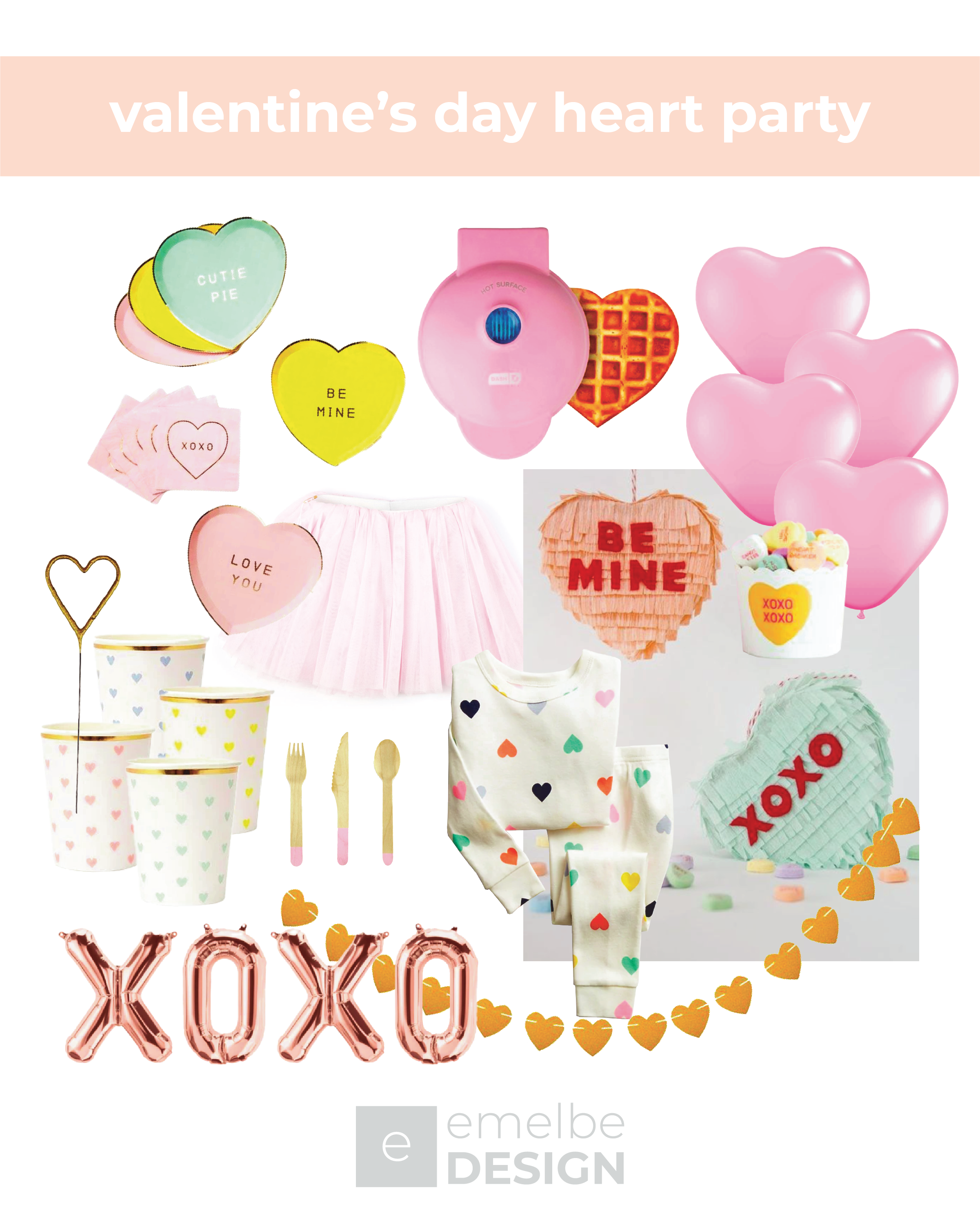 valentines day conversation heart party decor ideas for kids