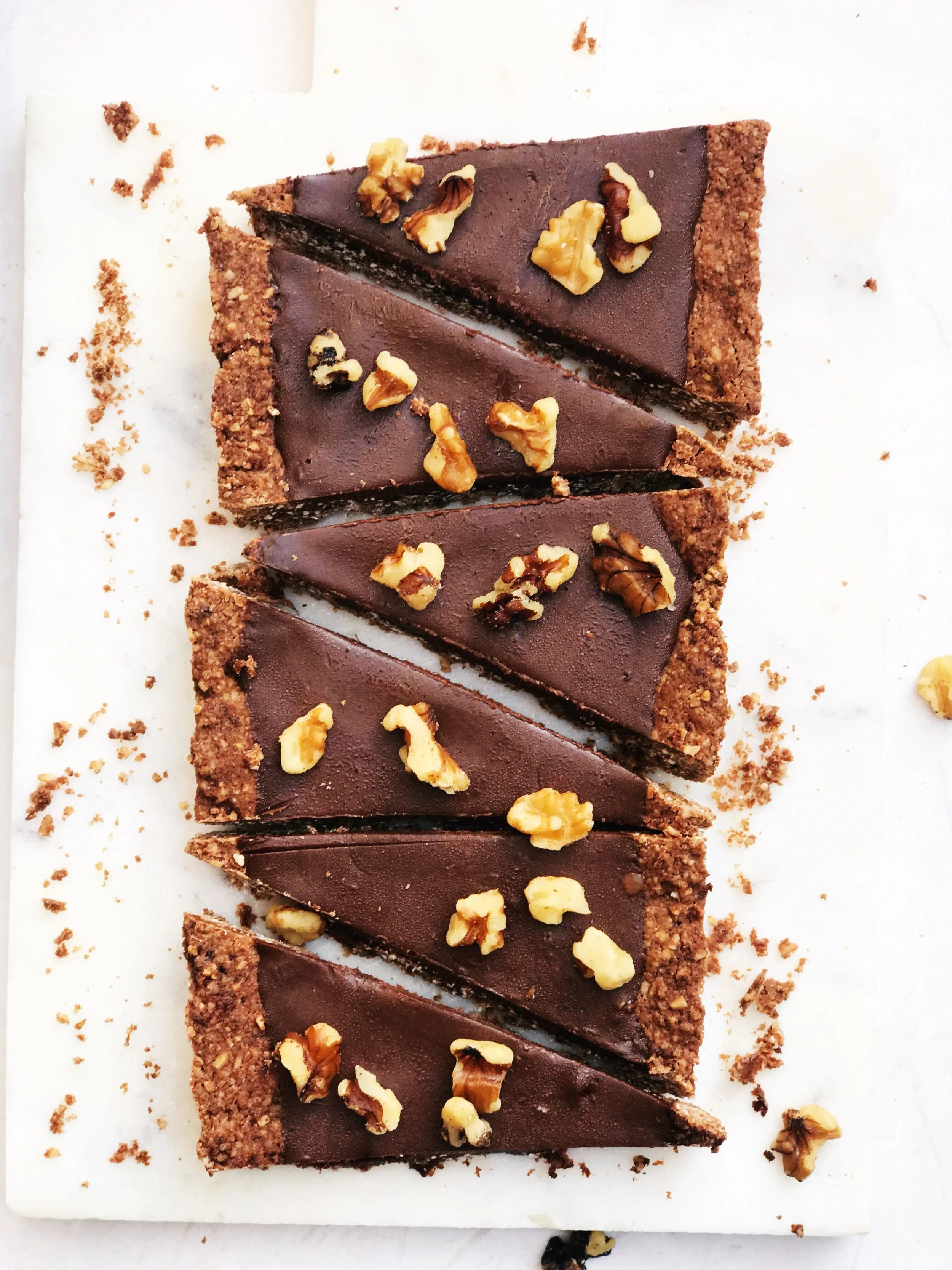 Dairy Free Double Chocolate Almond Tart
