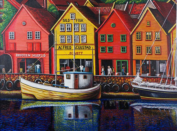 “Bryggen, Norway” by John Bittner