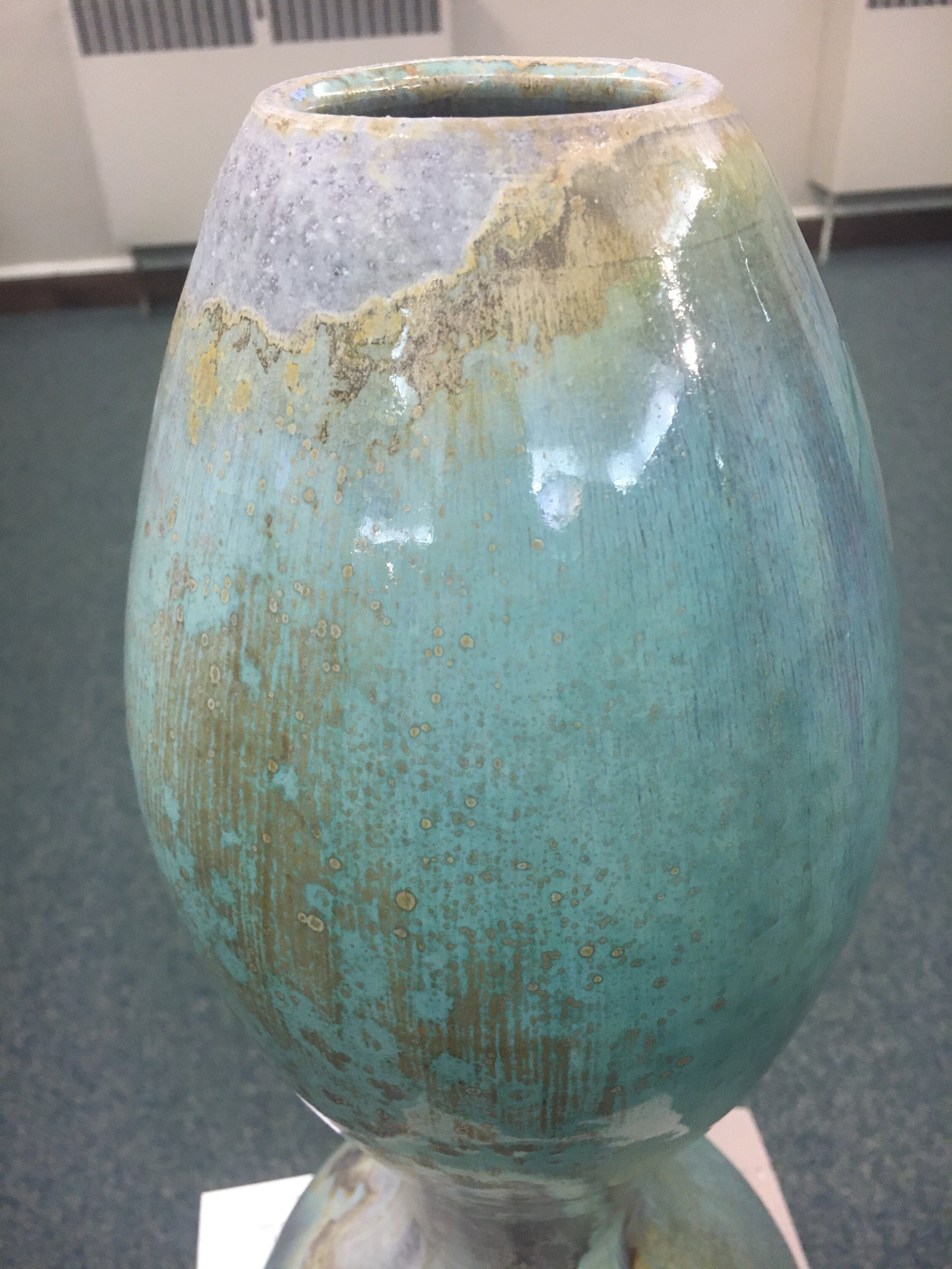 Tall Blue Vase - Detail 3 - Michael Schael