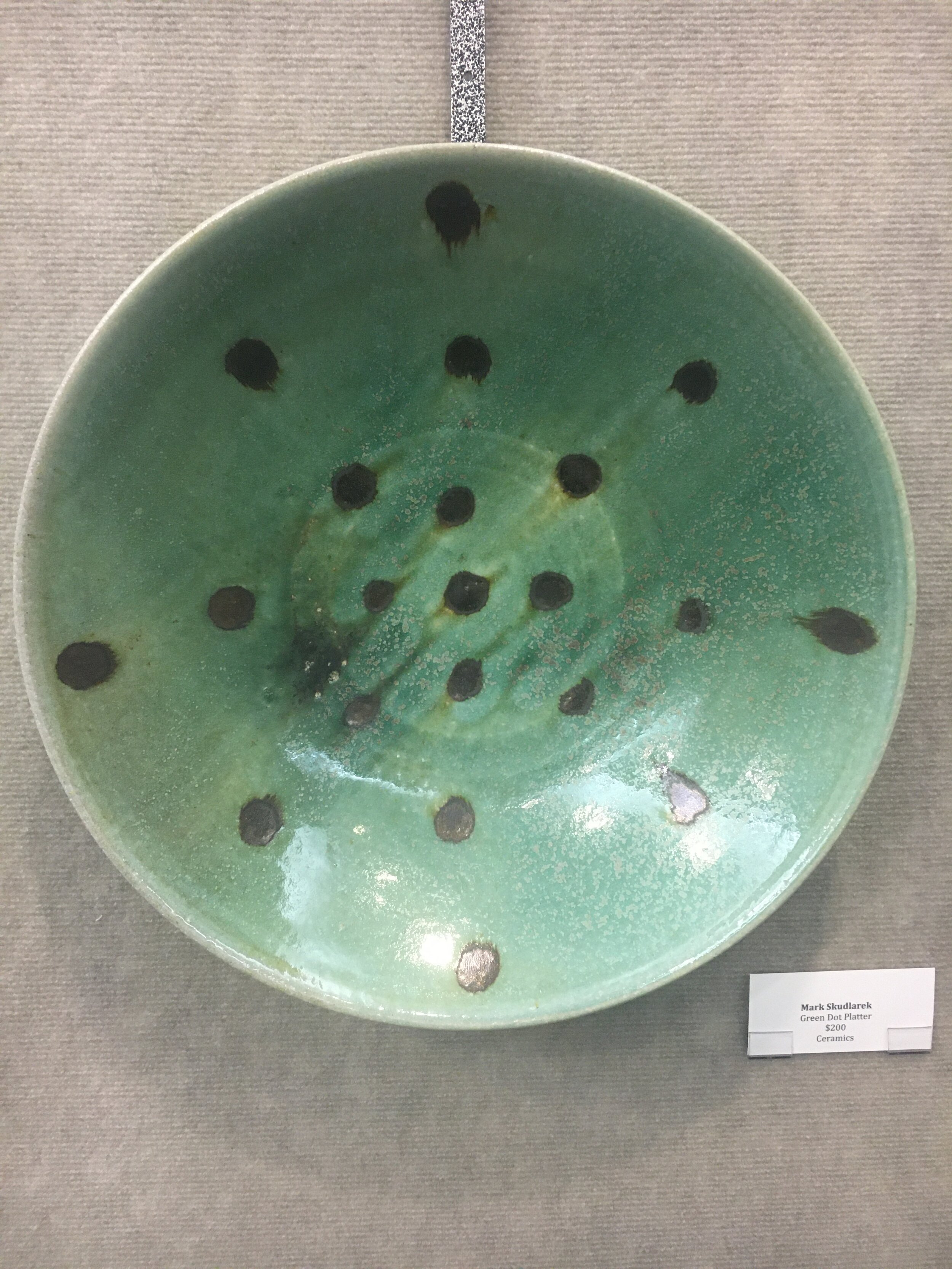 Green Dot Platter - Mark Skudlarek