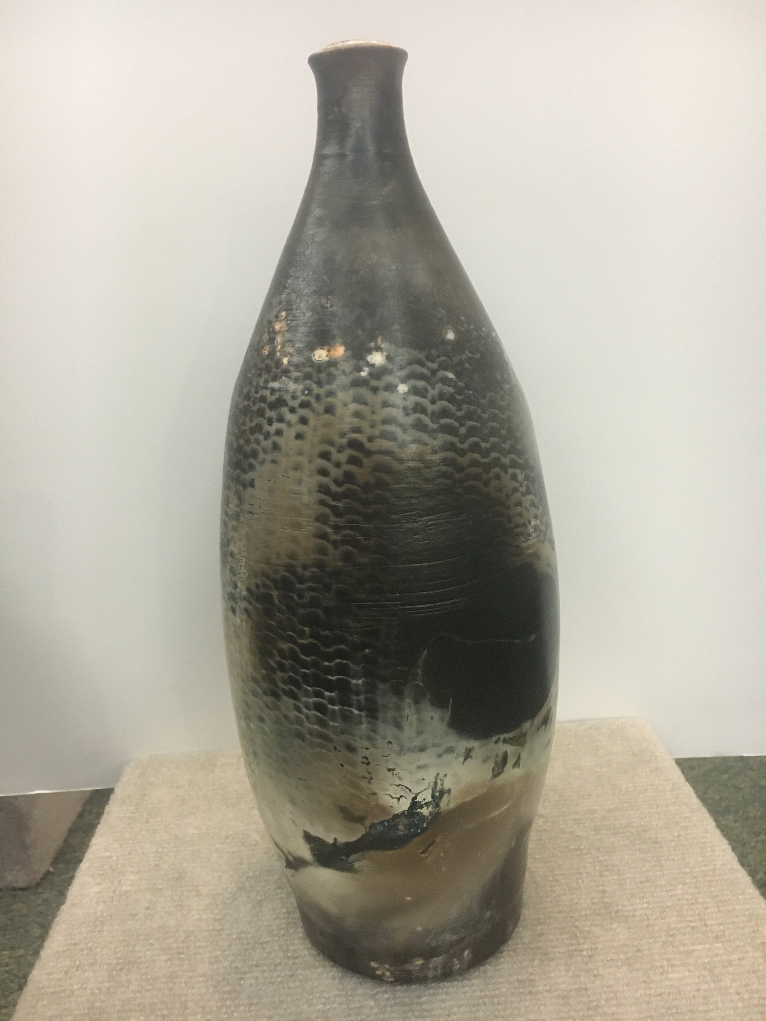 Pit Fired Bottle Form 2 - Ric Lamore