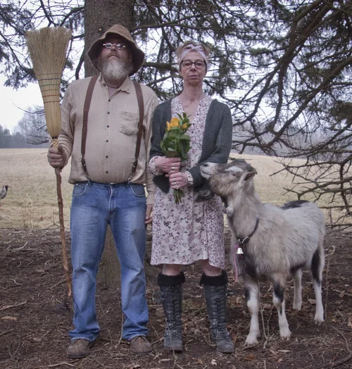 David, Anette & Goat