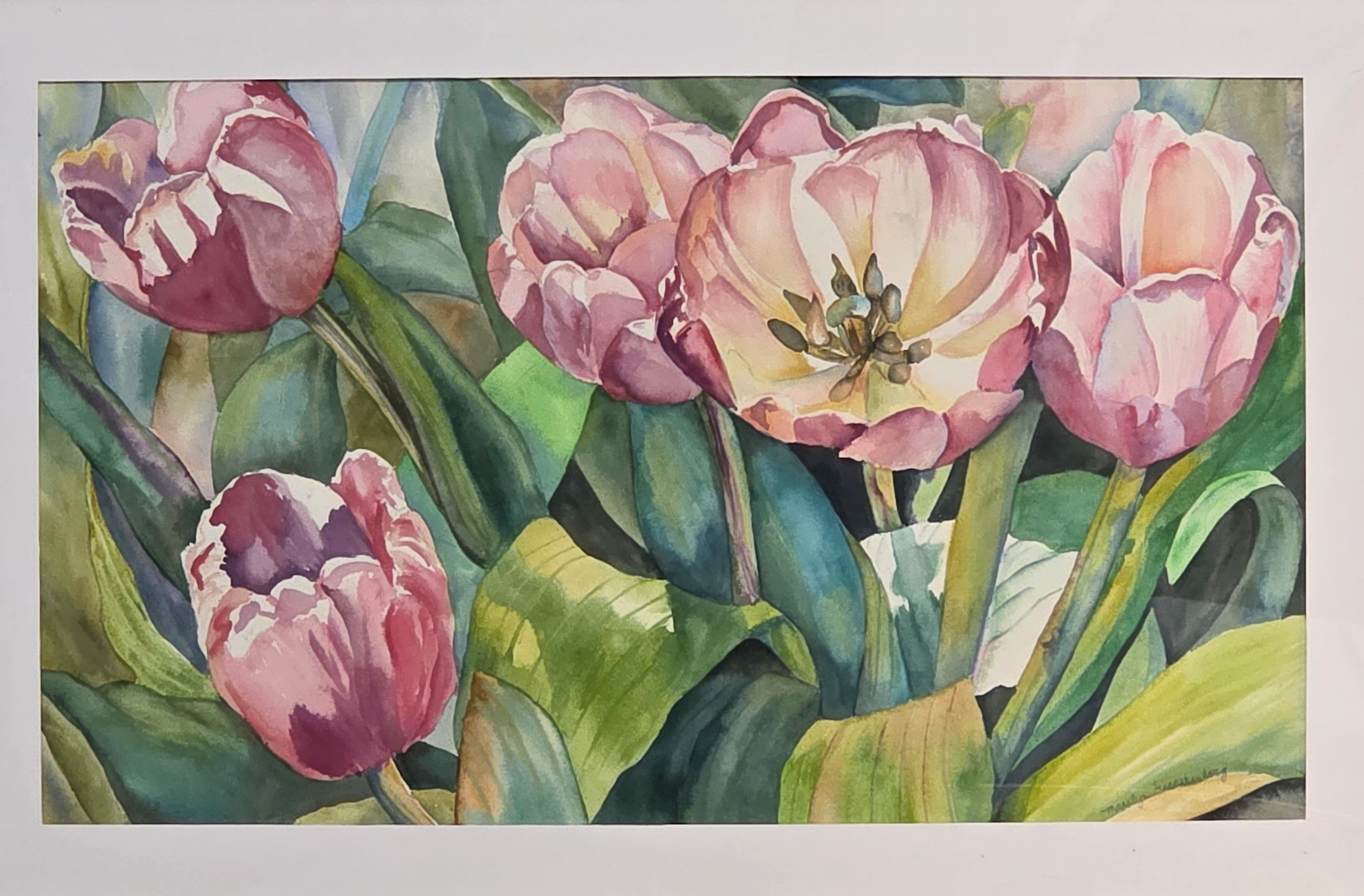 "Tulips" - Marilyn Fuerstenberg - Painting