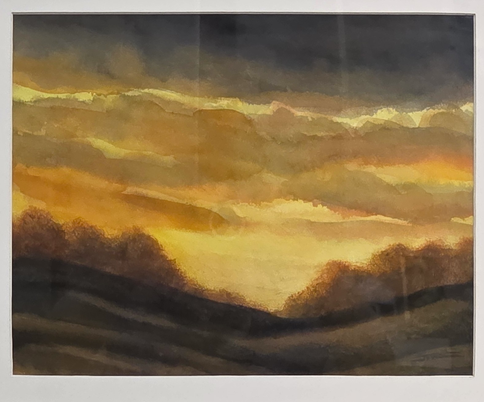 "Autumn Sunset"  - Thomas Jewell - Painting