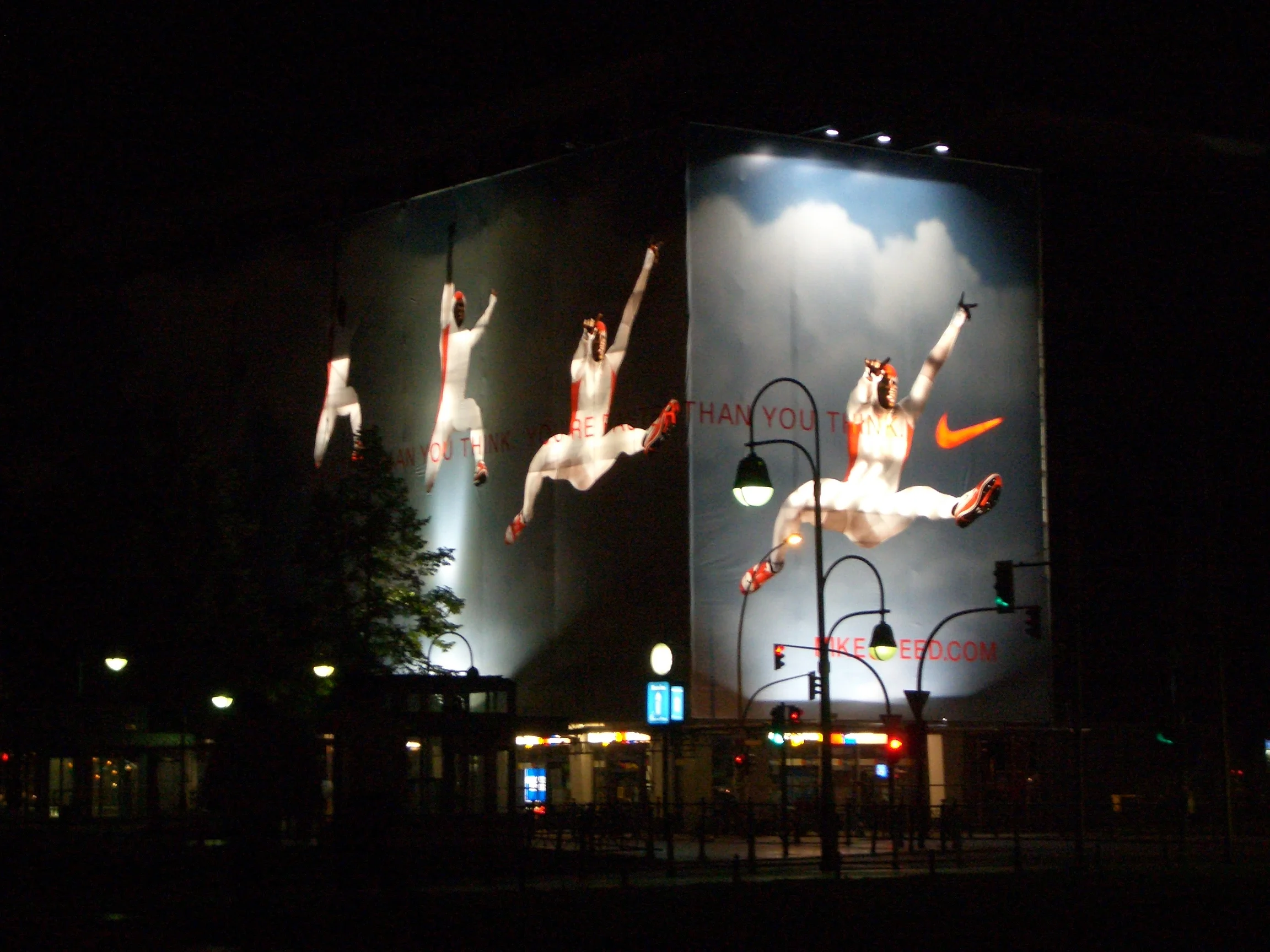  Athlete was illuminated in sequence to create motion  Berlin, Germany 