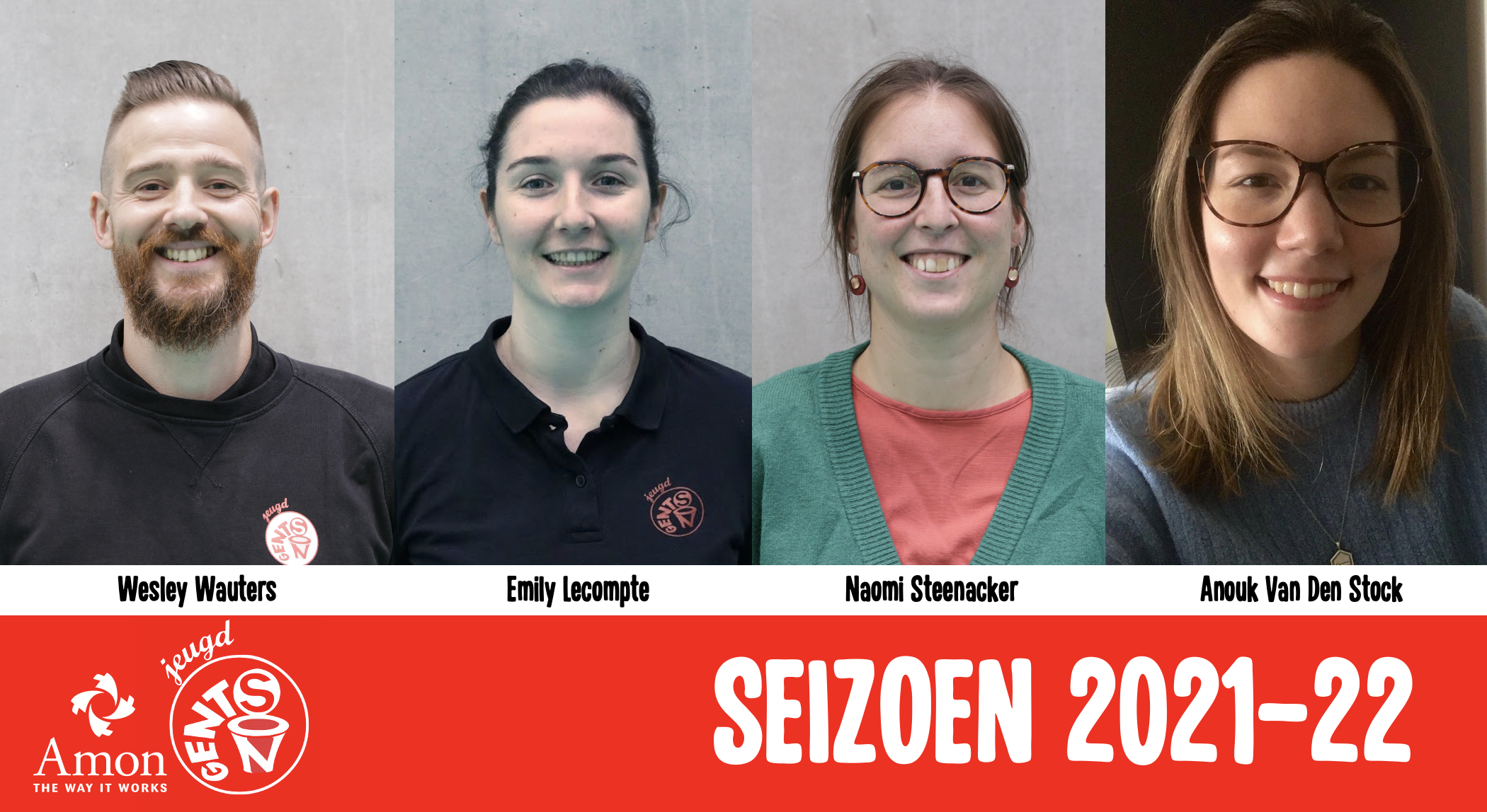 Emily Lecompte, Naomi Steenacker en Anouk Van Den Stock nieuwe leading ladies voor onze Dames A, B, U19A en U16A.
