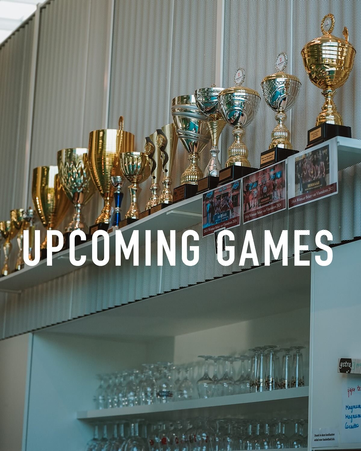 𝗨𝗽𝗰𝗼𝗺𝗶𝗻𝗴 𝗴𝗮𝗺𝗲𝘀!

Away: 

16u30 | Haantjes Oudenaarde vs Heren C
20u | Sint Niklase Condors vs Dames Next Gen 🏆
20u | Redwolves Houtem vs Dames C 🏆
20u30 | Royal Castors Braine vs Dames A 
20u30 | Basic Melsele Beveren vs Heren A 🏆