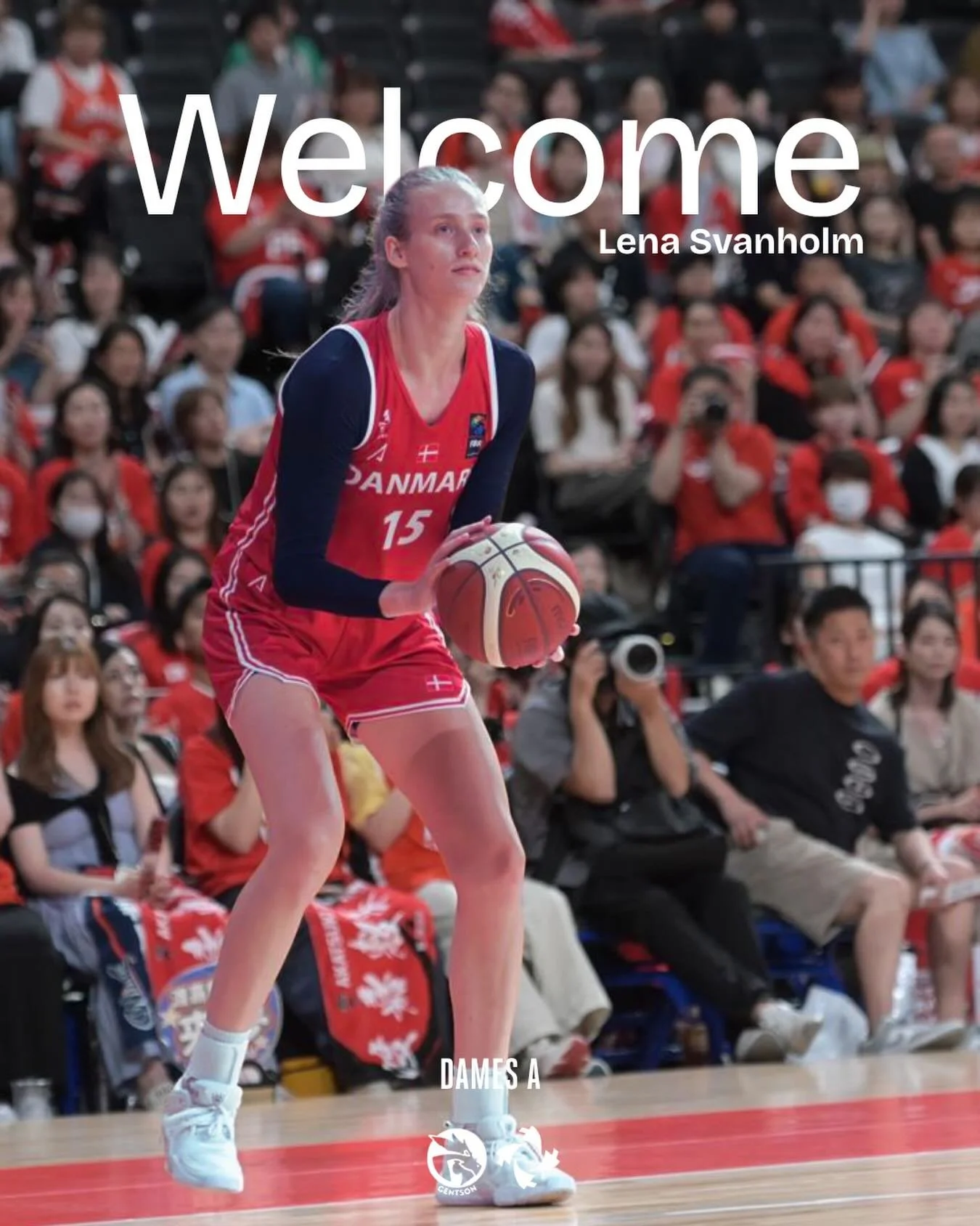 🆕 VELKOMMEN LENA SVANHOLM! 🆕
Amon Jeugd Gentson brings an international talent to Ghent.
Lena Svanholm (27) grew up in H&oslash;rsholm, just north of Copenhagen, and started playing basketball at the age of seven. Through the Danish national youth 