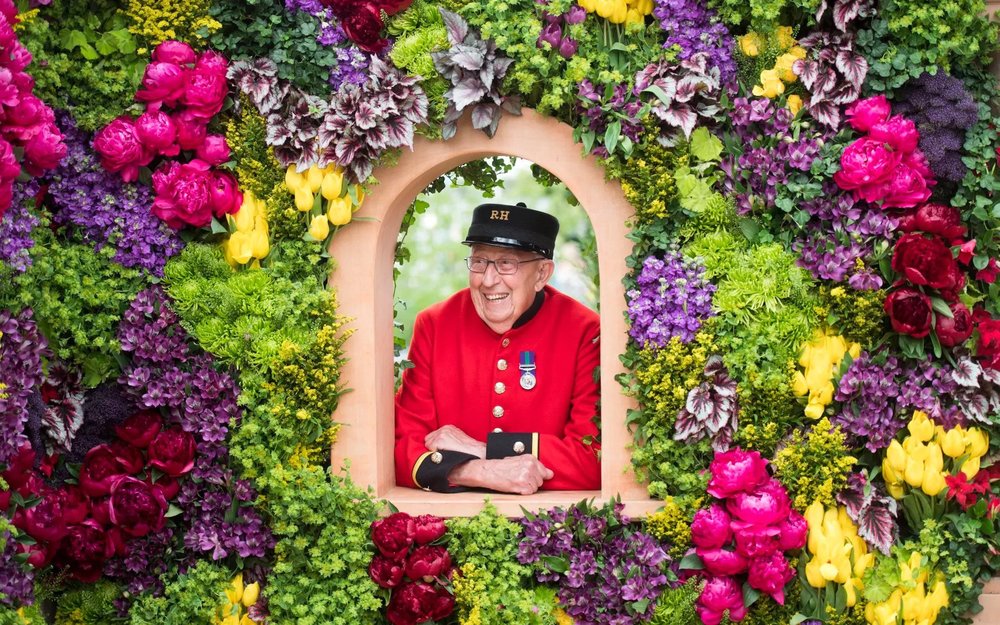  Chelsea Pensioner Ron Wilkins enjoying the show&nbsp;CREDIT:&nbsp;PAUL GROVER 