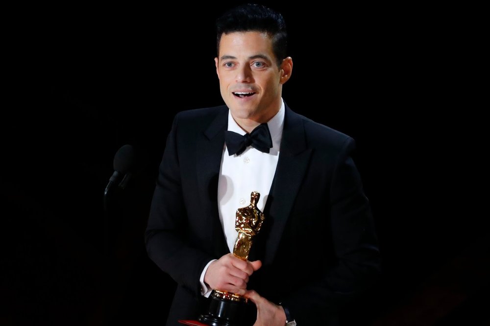 Rami Malek accepts the Best Actor award for his role in Bohemian Rhapsody - Getty Images